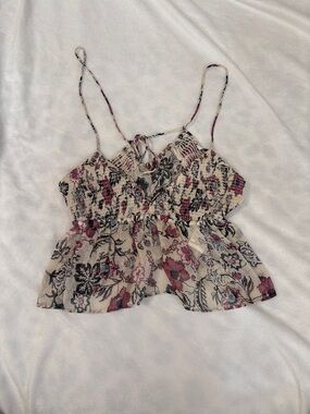 Zara Floral Flowy Light Top